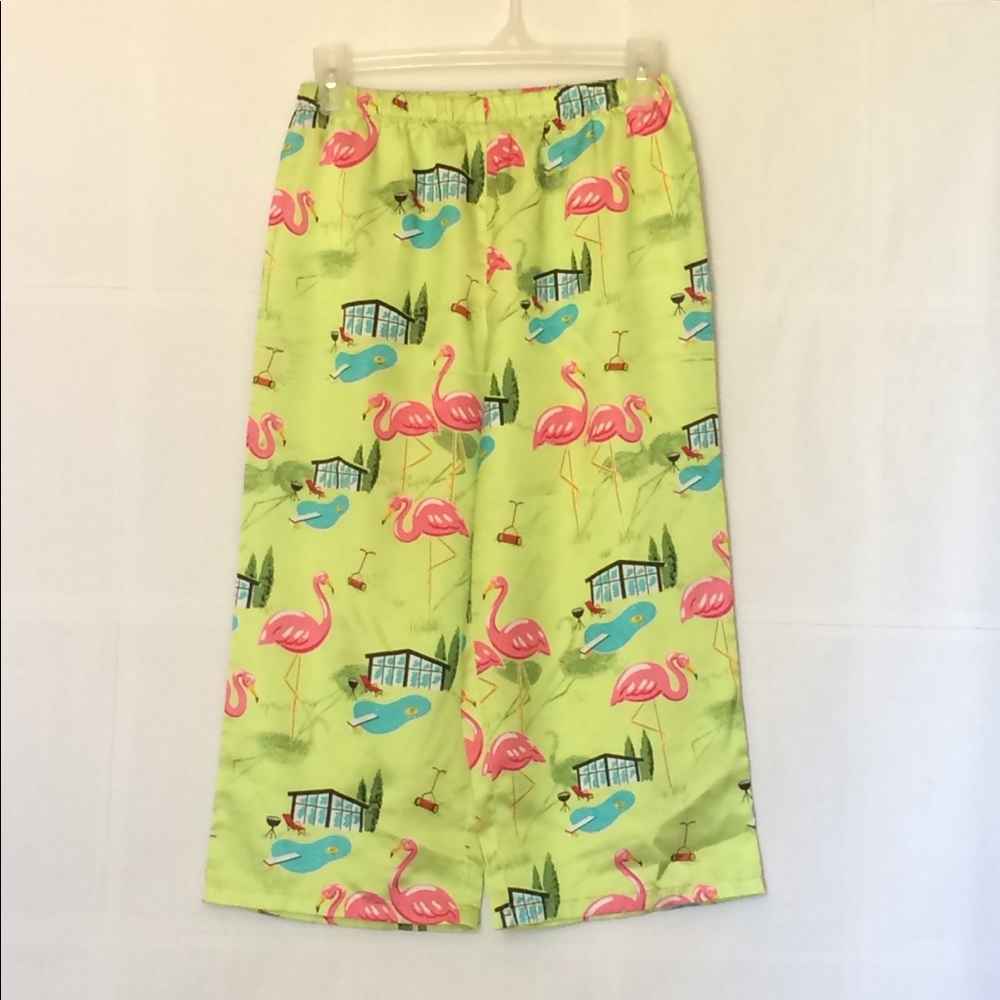 Tropical Flamingo Pajama Shorts